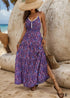 Boho Print Suspender Dress